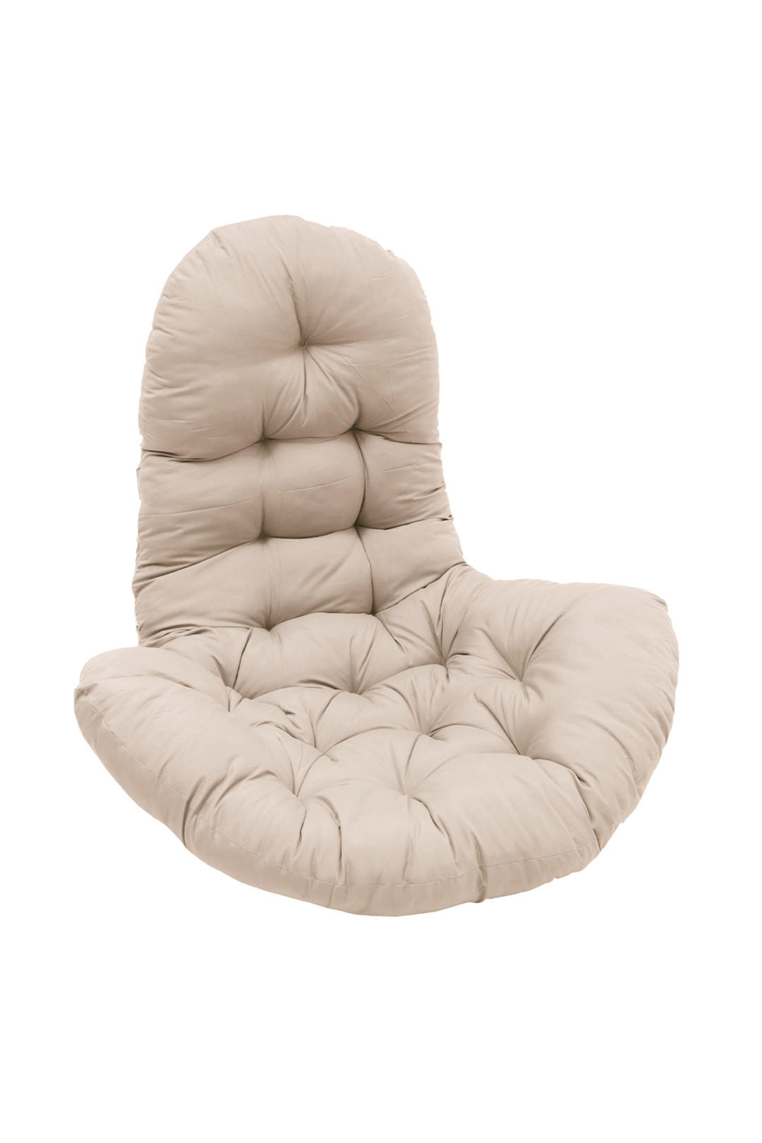 HÄNGESESSEL-KISSEN aus Polyester Baumwolle mit dicker Polsterung - Beige, Textil (55/95cm) - Livingandhome
