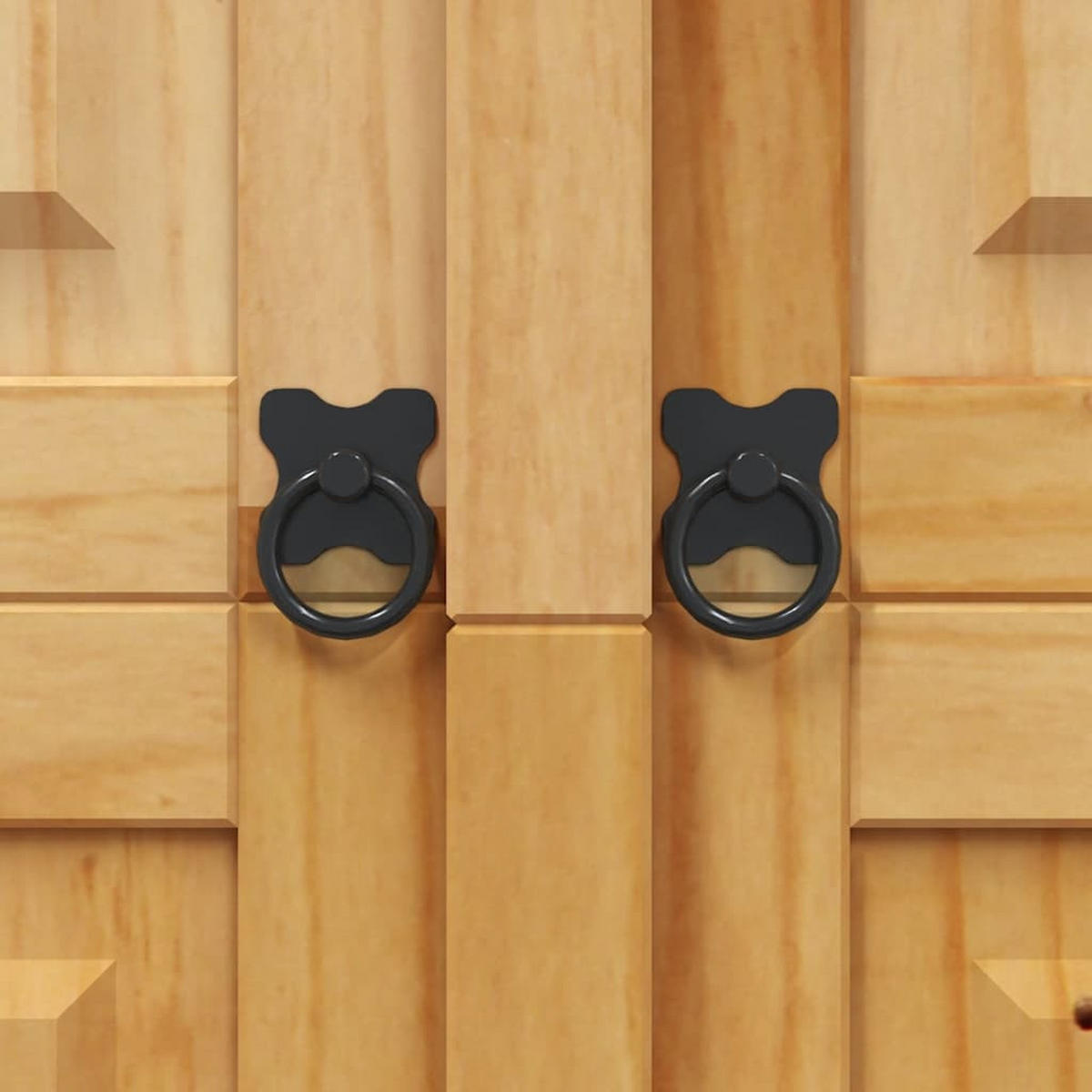KLEIDERSCHRANK Mexiko-Stil Kiefernholz 2 Türen - Braun, Holz (101/170/52cm) - vidaXL