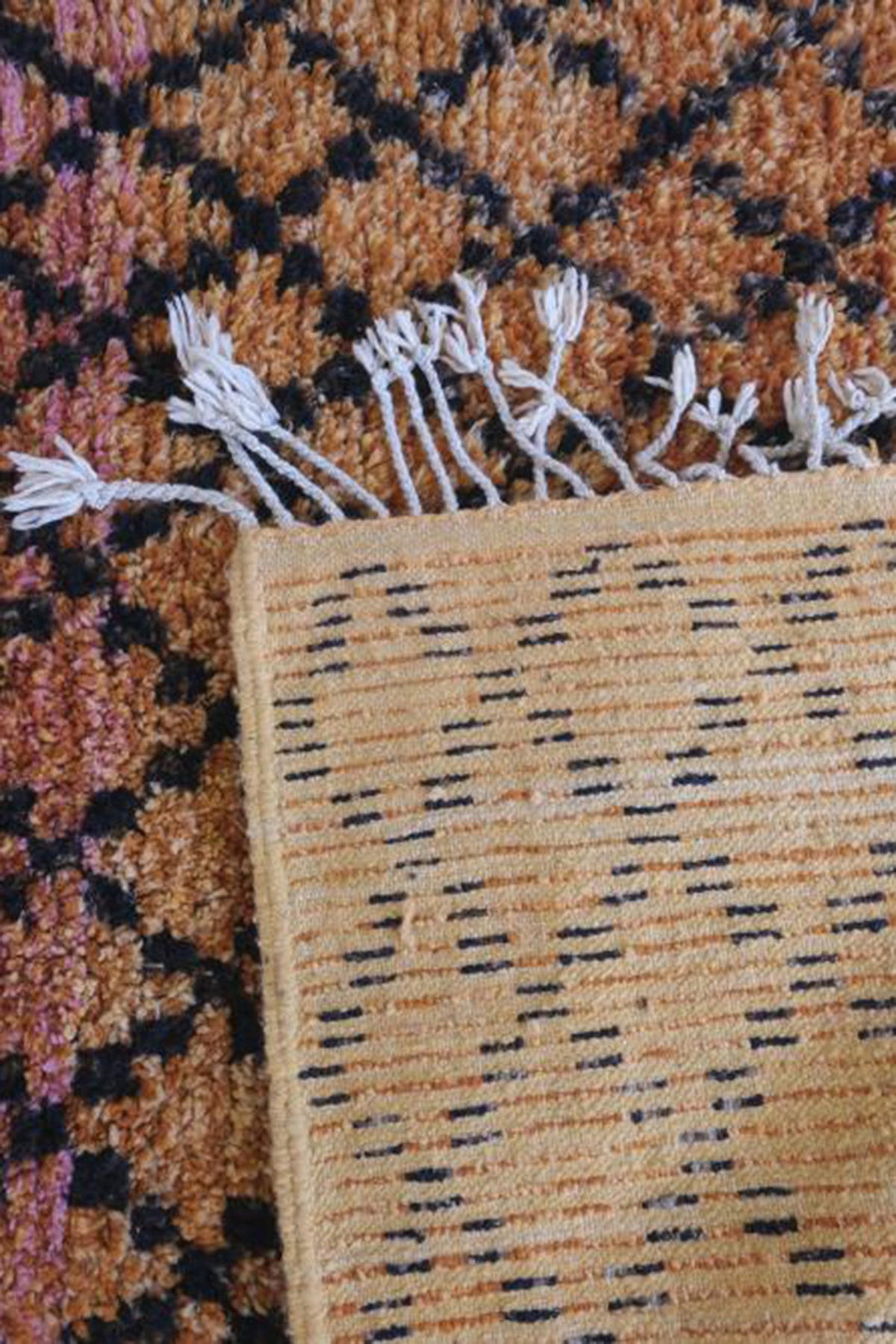 BERBERTEPPICH aus reiner Wolle 165x 294 cm - Orange, Naturmaterialien (165/294cm) - AFK Living