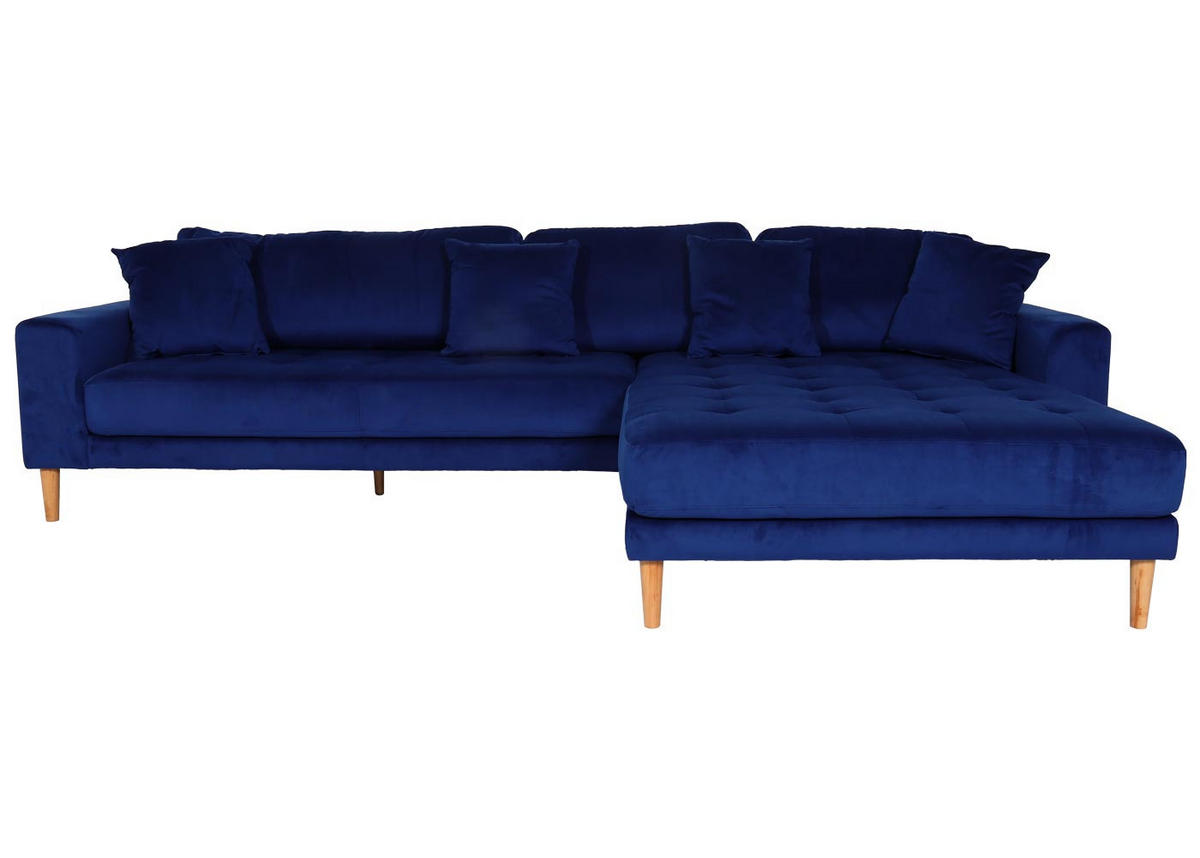 ECKSOFA Blau - Blau, Textil (295/178cm) - MCW