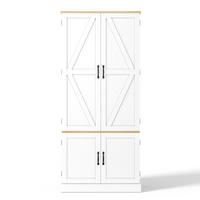 HIGHBOARD DE-38708 80/40/180 cm Bewegungsmelder und 3 Türablagen Weiß - Weiß, Holzwerkstoff (39.62/181.1/80.01cm) - ComfortXL
