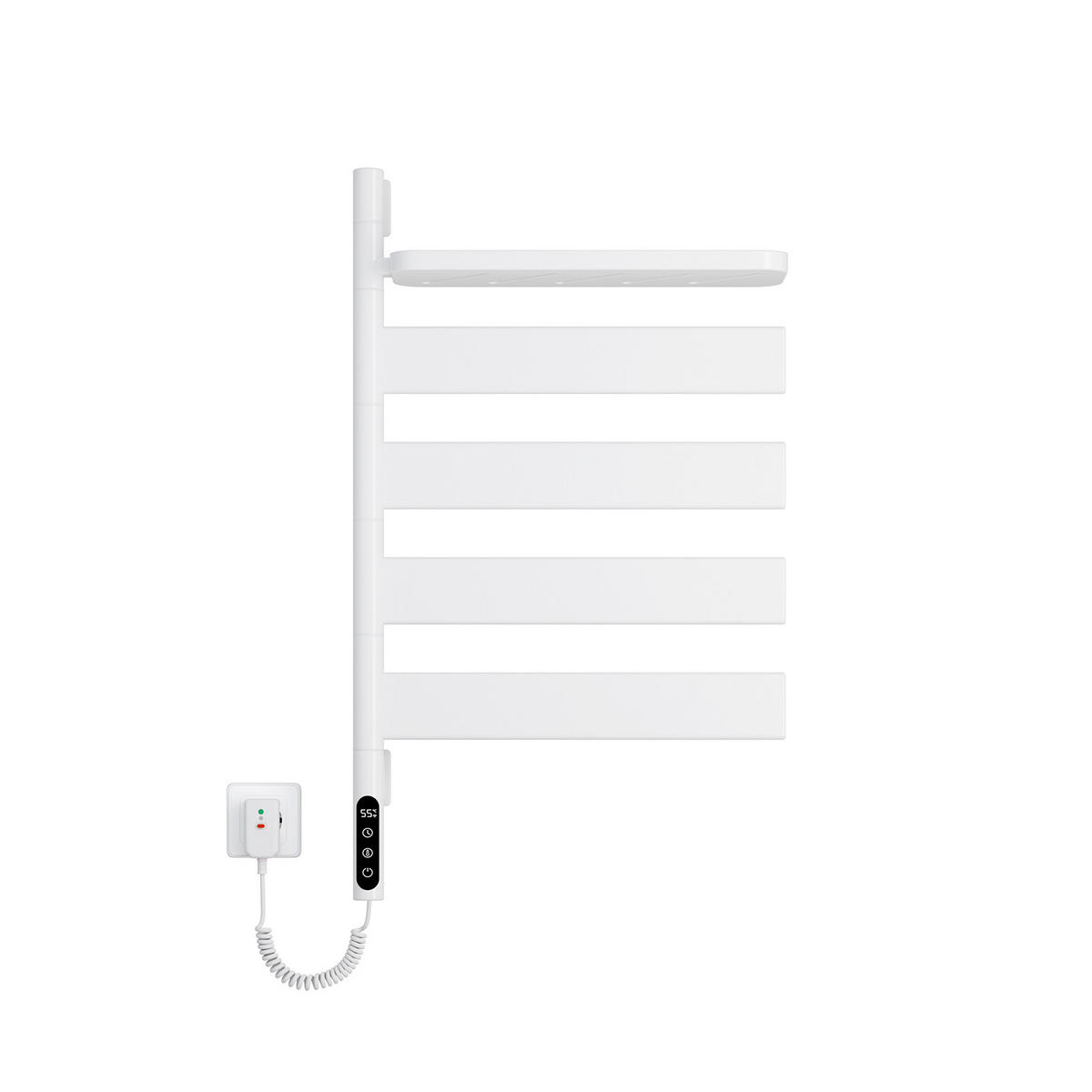 HEIZKÖRPER Handtuchheizkörper Intelligentes Heizsystem mit Ablage Weiß 76/45 cm - Weiß, Metall (45/76/14cm) - EMKE