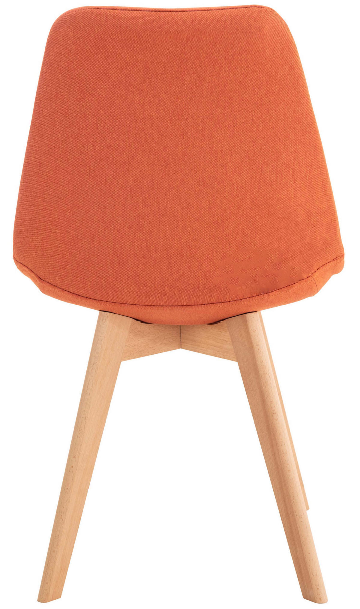 ESSZIMMERSTUHL Lines, Stoff orange - Orange/Naturfarben, Holz/Textil (49/83/50cm) - TPFLiving