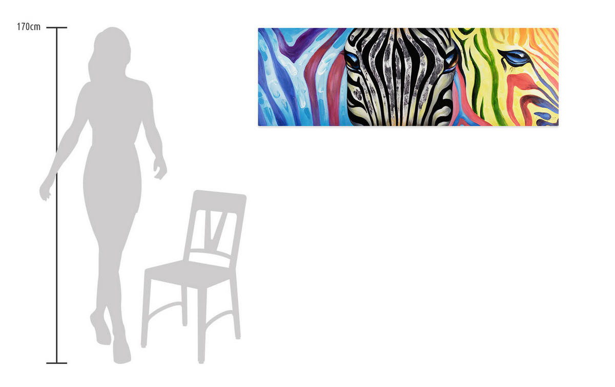 ACRYLBILD HANDGEMALT 150/50 cm - Multicolor, Holz/Textil (150/50cm) - KUNSTLOFT