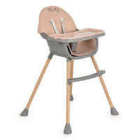 HOCHSTUHL Biscotti 2 in 1 rosa Kinderstuhl Anti-Rutsch-Füße Doppeltablett - Rosa, Kunststoff (64/94/64cm) - Moni