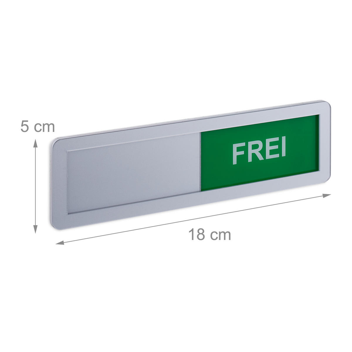 2XTÜRSCHILD - Multicolor, Kunststoff (18/5/0.5cm) - Relaxdays