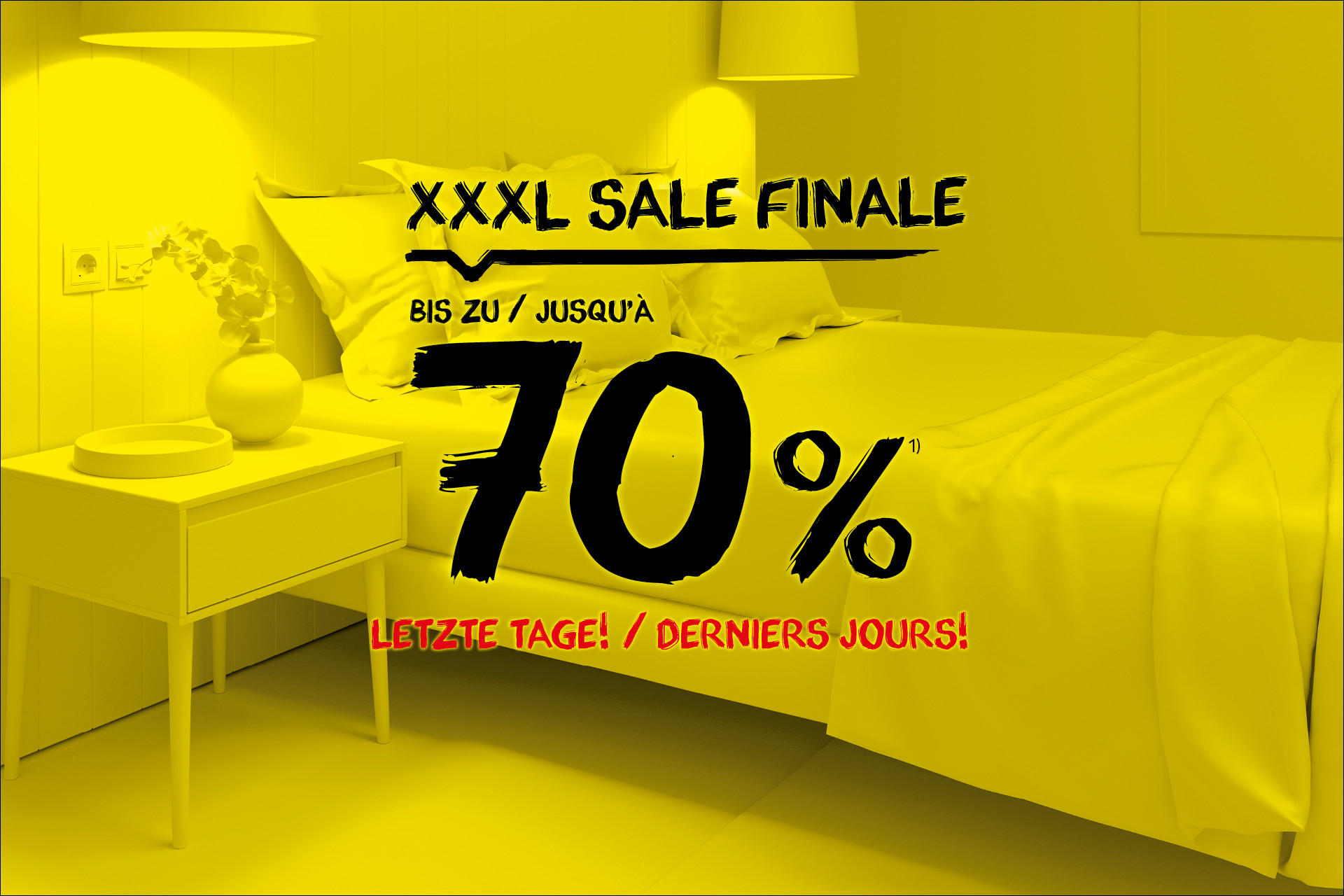 XXXL SALE FINALE! Bis zu 70% - letzte Tage!
