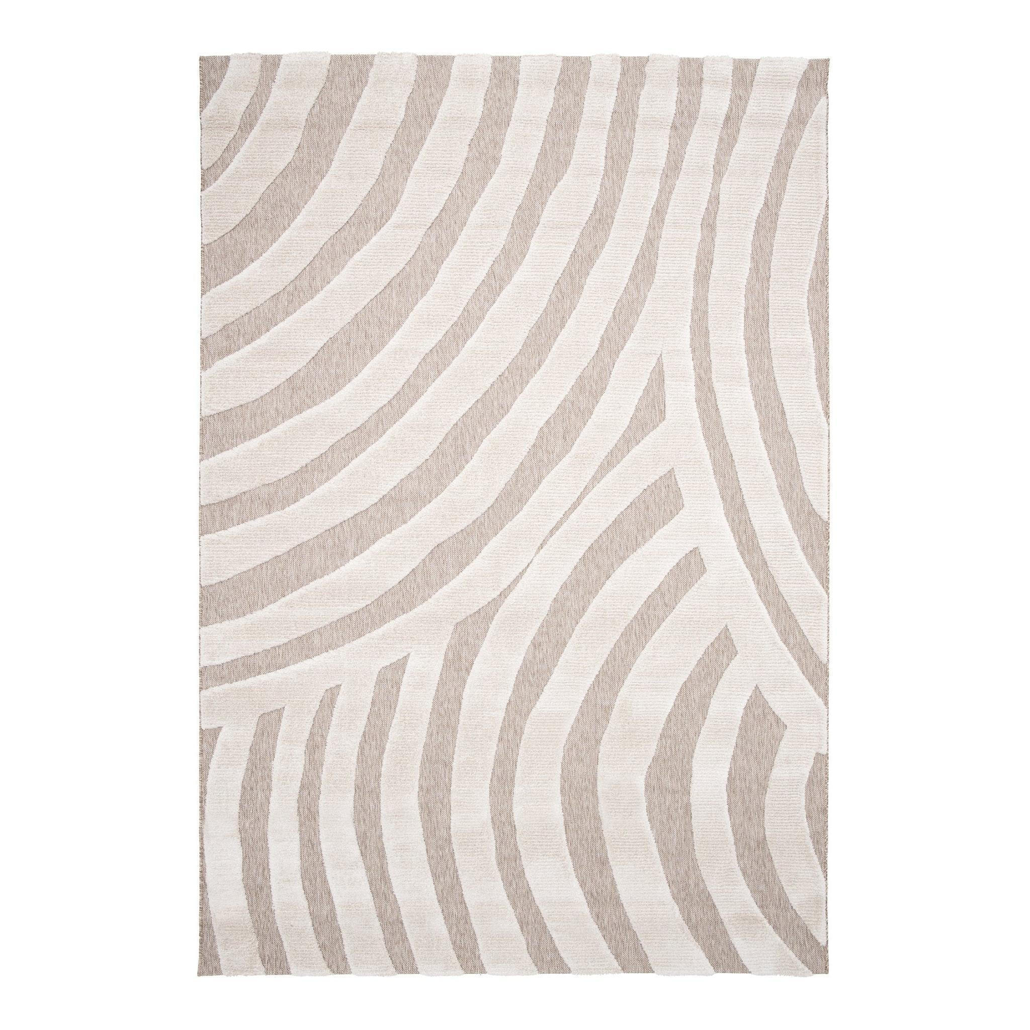 TEPPICH mit Reliefeffekt im japanischen Stil beige - Beige, Textil (160/230cm) - AFK Living