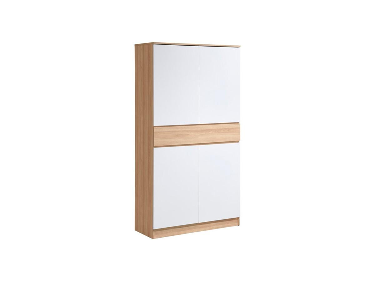 Vente-Unique Schuhschrank Weiß 100x191x40 cm