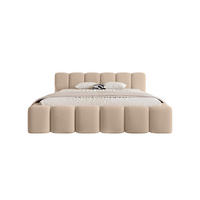 POLSTERBETT Limata 200x200 cm, Beige - Beige, Textil (200/200cm) - Fedve