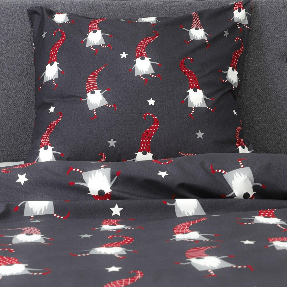 BETTWÄSCHE Gnomm Mikrofaser 220/200 cm - Dunkelblau, Textil (220/200cm) - Homla