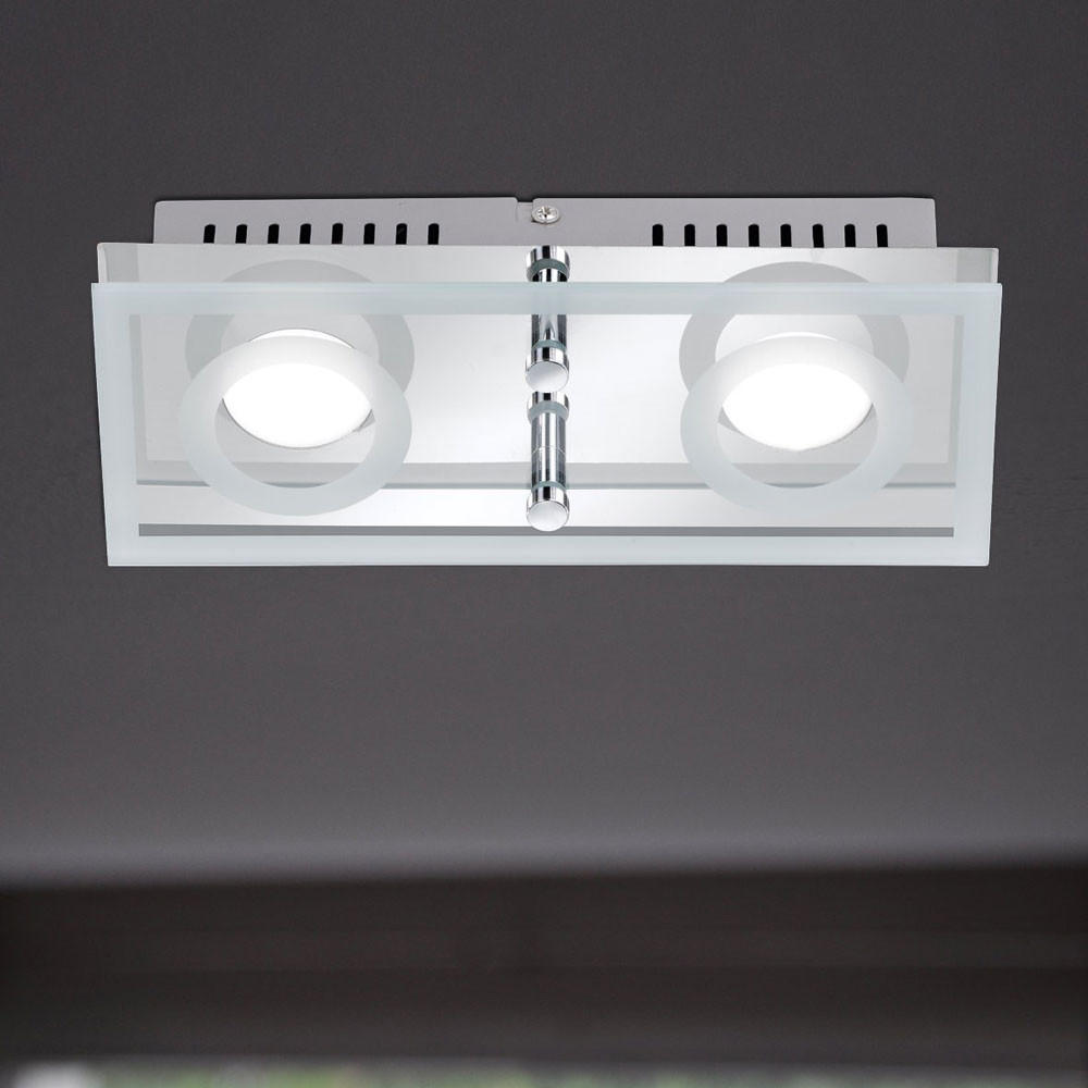 LED WANDLEUCHTE Metall Chrom Silber - Silberfarben, Glas (10/7/25cm) - Wofi