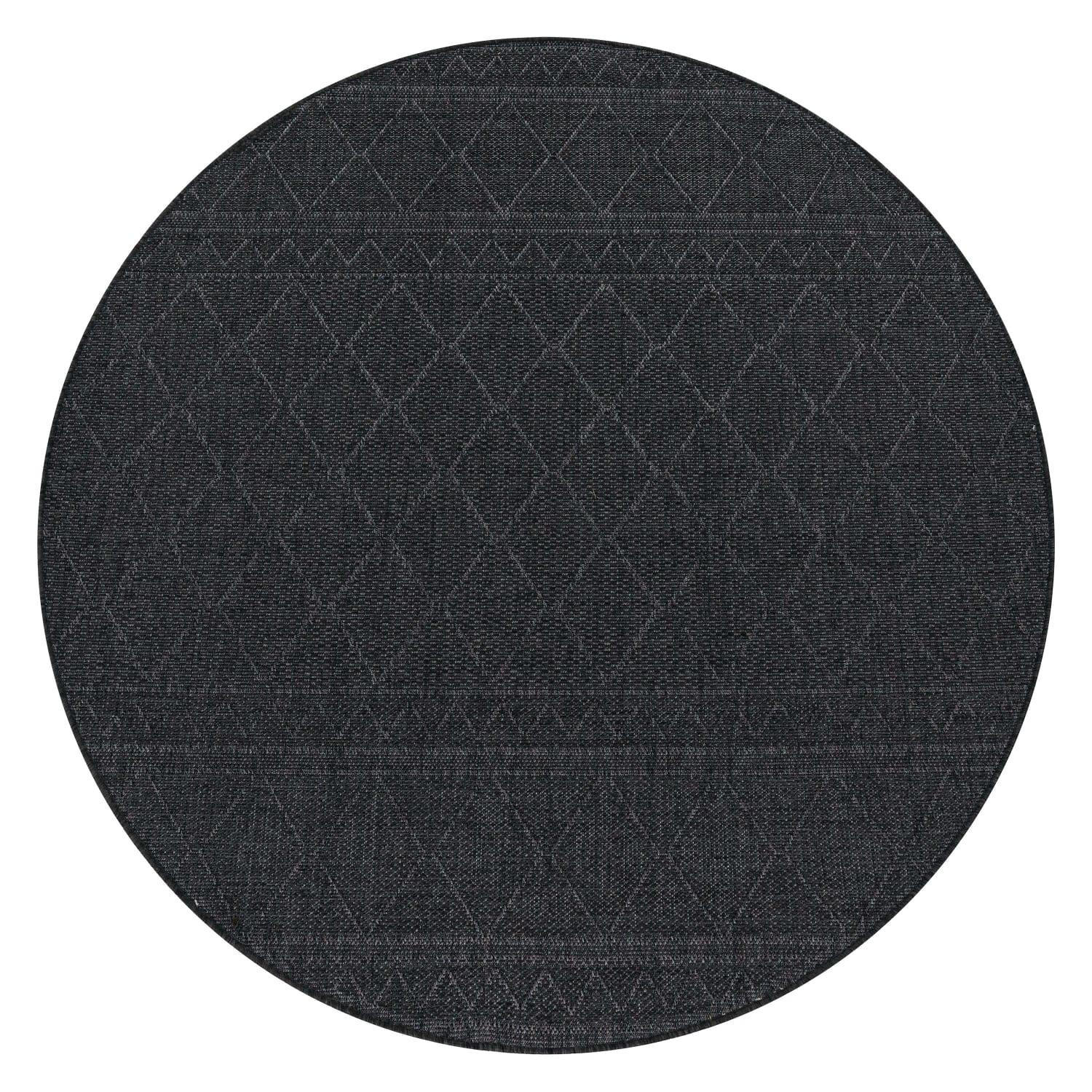 OUTDOORTEPPICH 200/200 cm Vermont 191 - Anthrazit, Kunststoff (200/200cm) - Paco Home