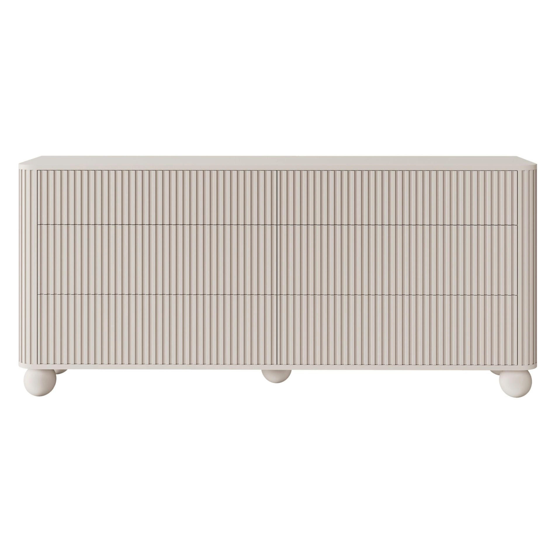 KOMMODE Arvello Greige 168 cm - Taupe, Holz/Holzwerkstoff (168/83.8/38cm) - Selsey
