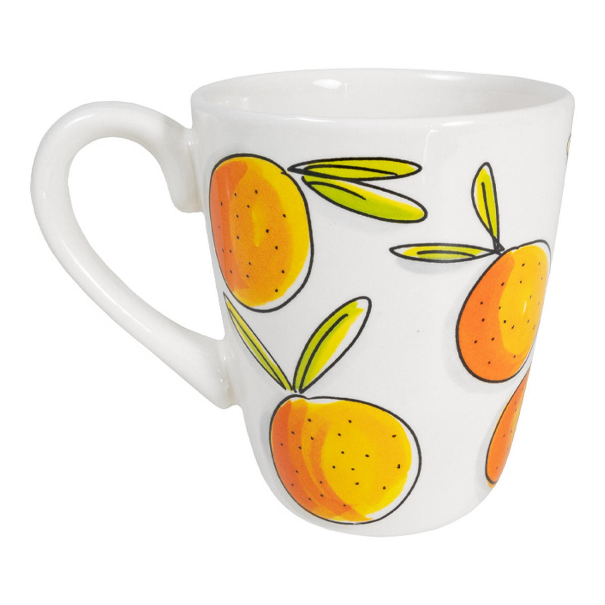 BECHER Geschmack des Sommers Orange in Bunt - 350 ml - Multicolor, Keramik (0.35L) - Blond Amsterdam