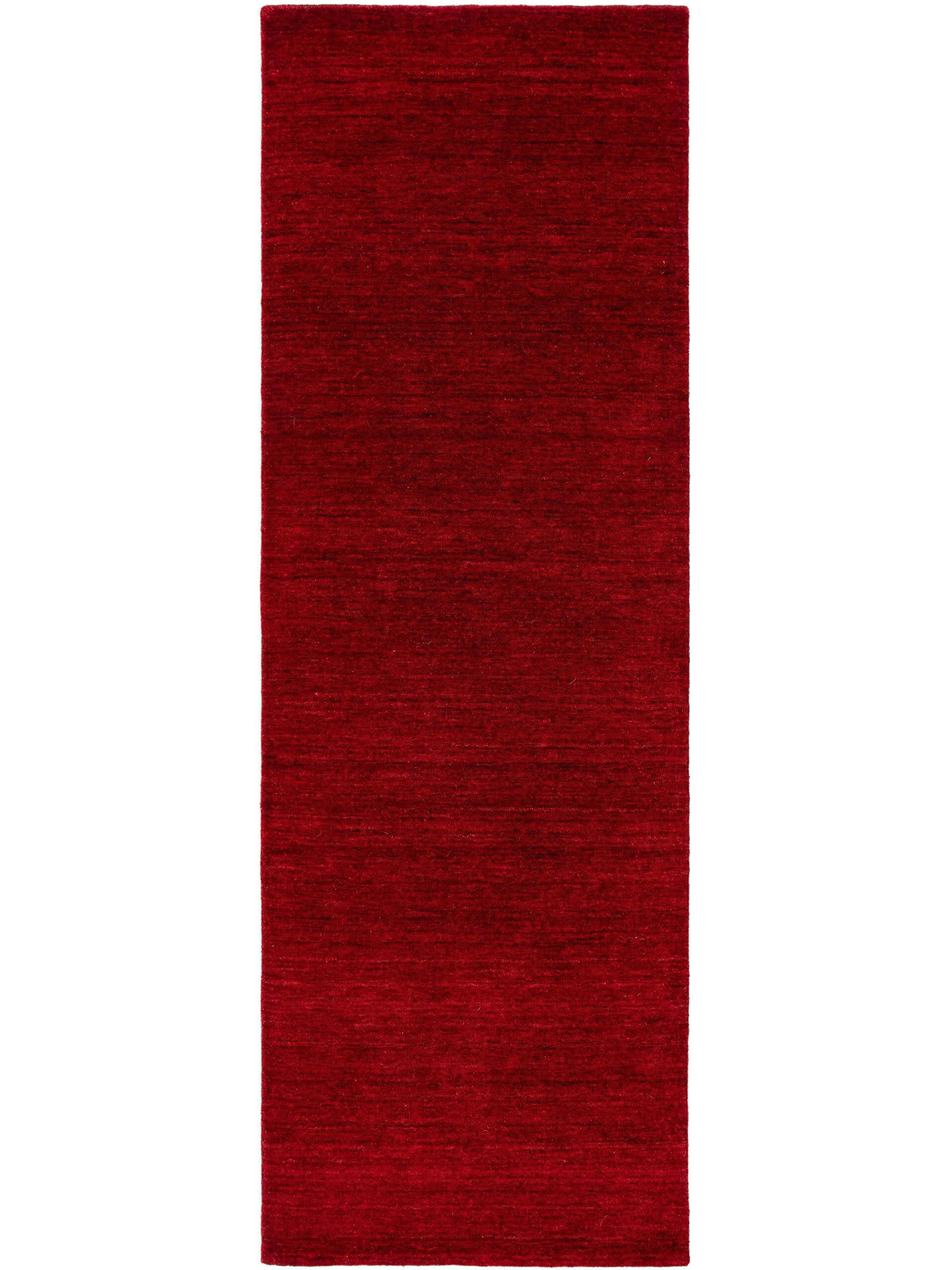 WOLLTEPPICH-LÄUFER Jamal Rot 80x300 cm - Rot, Textil (80/300cm) - benuta Nest