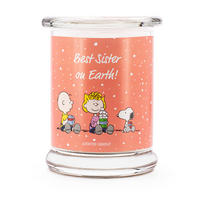 DUFTKERZE Peanuts™ - Orange, Naturmaterialien/Glas (11.5cm)