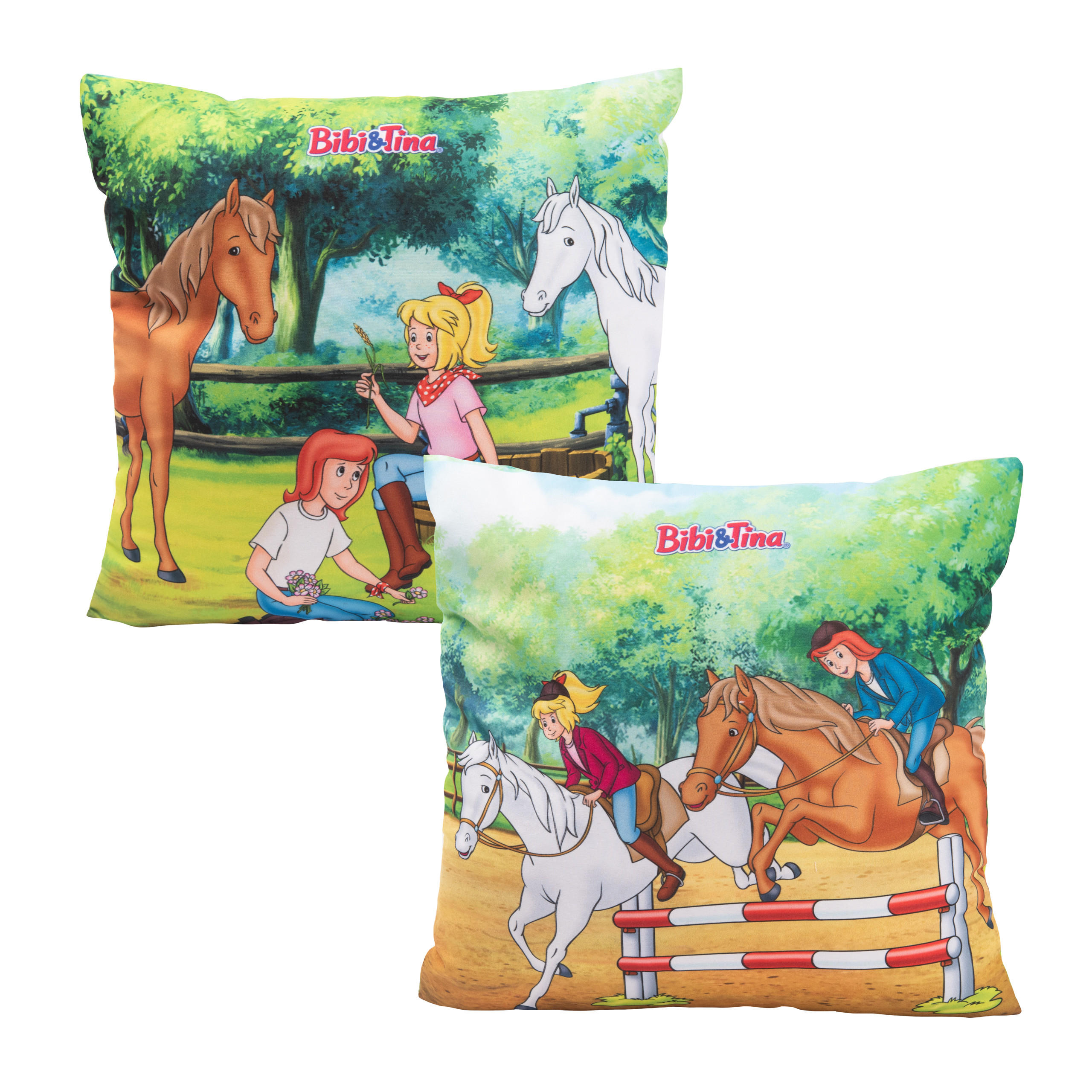 KINDERKISSEN Bibi & Tina Pferde 30 x 30 cm - Multicolor, Textil (30/30cm) - United Labels