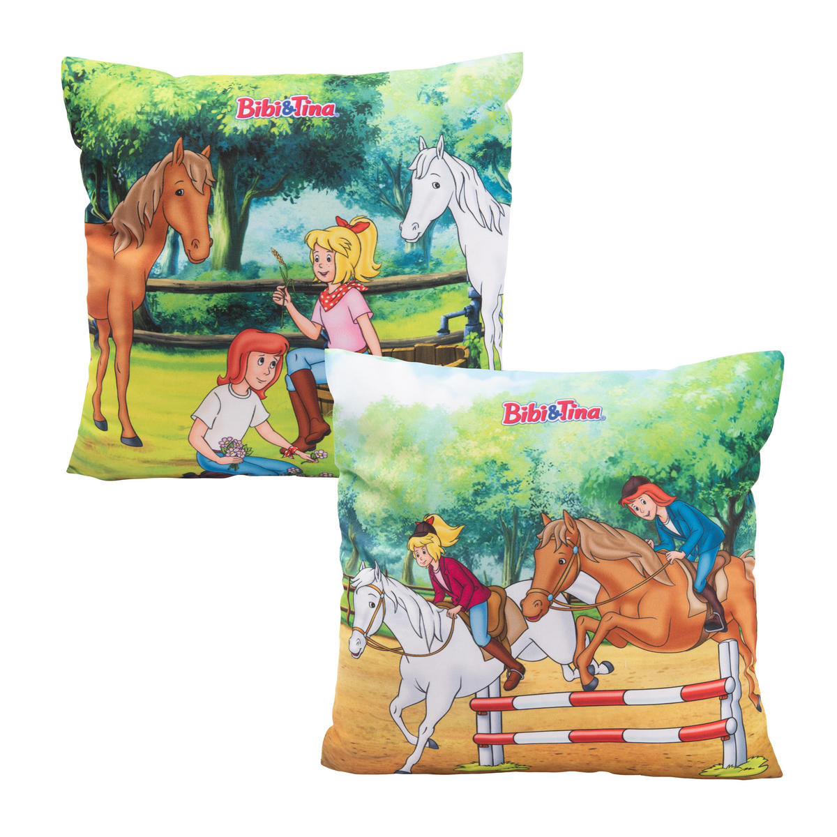 KINDERKISSEN Bibi & Tina Pferde 30 x 30 cm - Multicolor, Textil (30/30cm) - United Labels