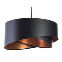 HÄNGELEUCHTE Schwarz 50/23 cm - Schwarz, Kunststoff (50/1/23cm) - ONZENO