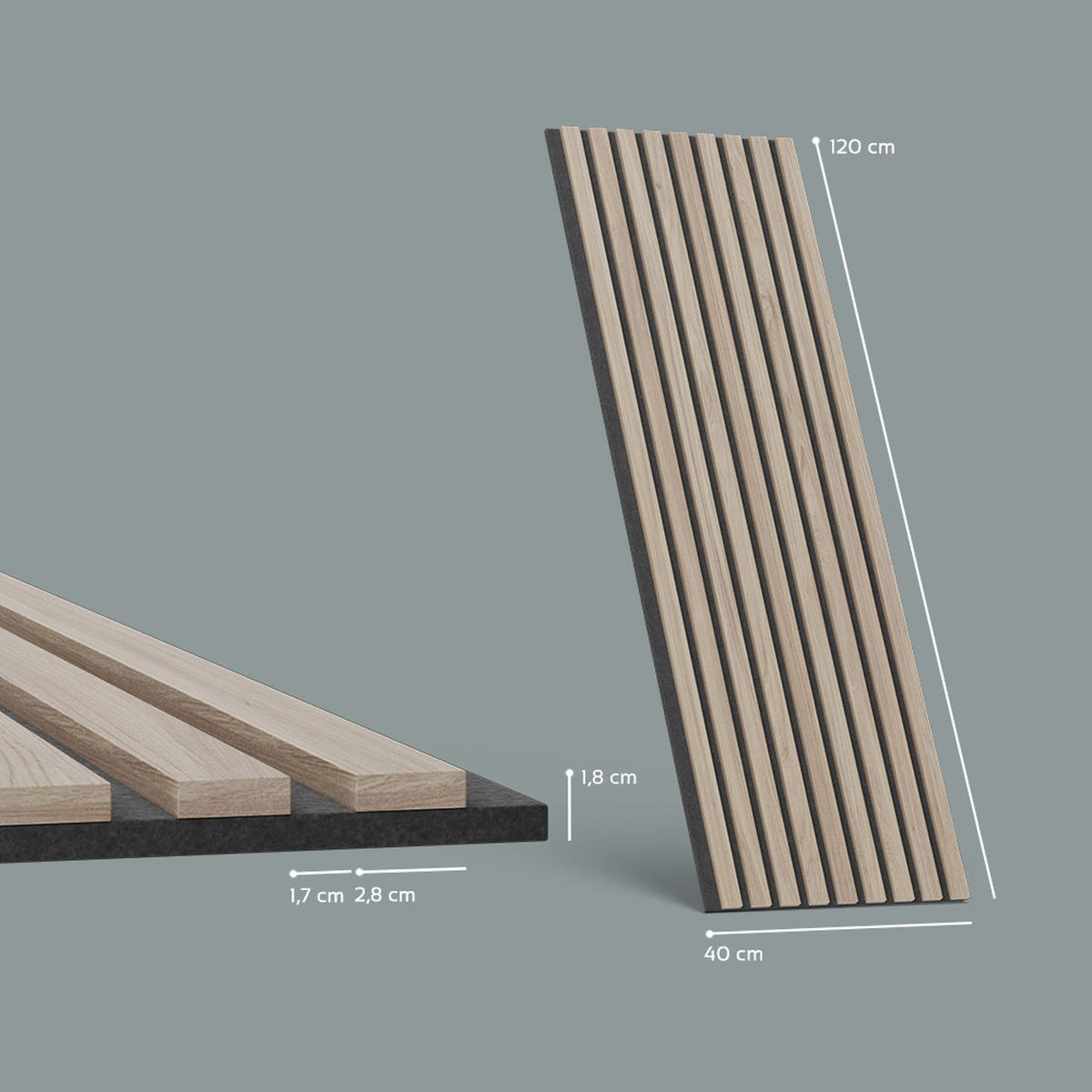 WANDPANEELE Grivola Braun 12 Stück - Braun, Holzwerkstoff (120/40/1.8cm) - Livinity®