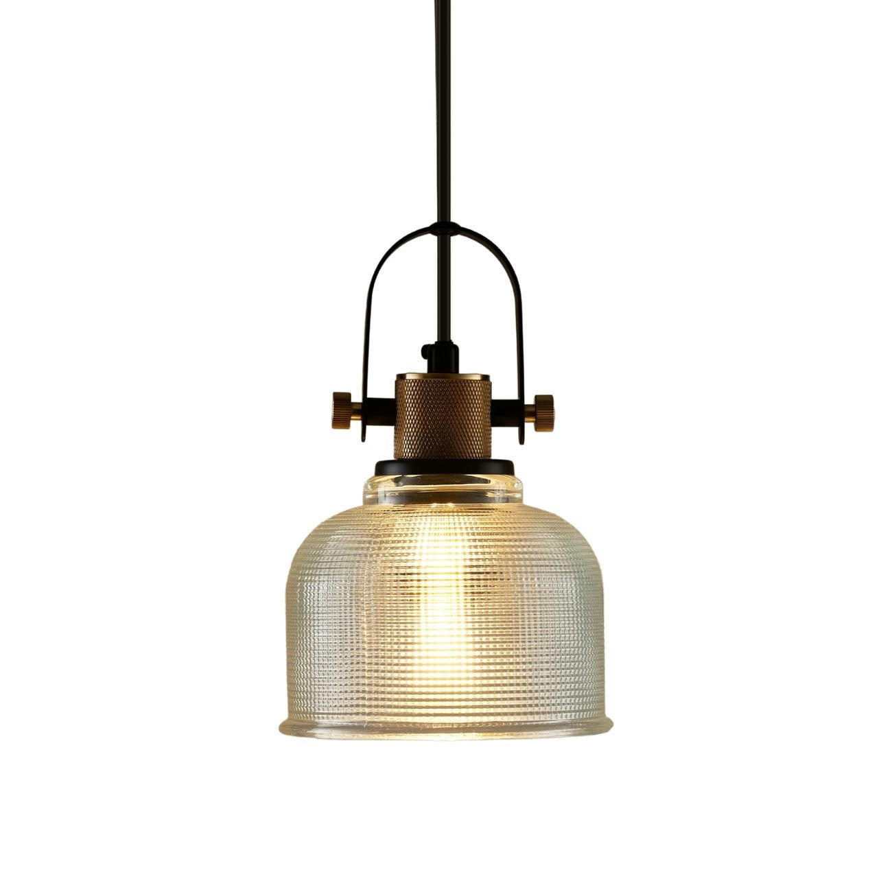 HÄNGELEUCHTE Vela, Transparent und schwarz, 22cm - Transparent, Glas (22/14/22cm) - KOSILUM