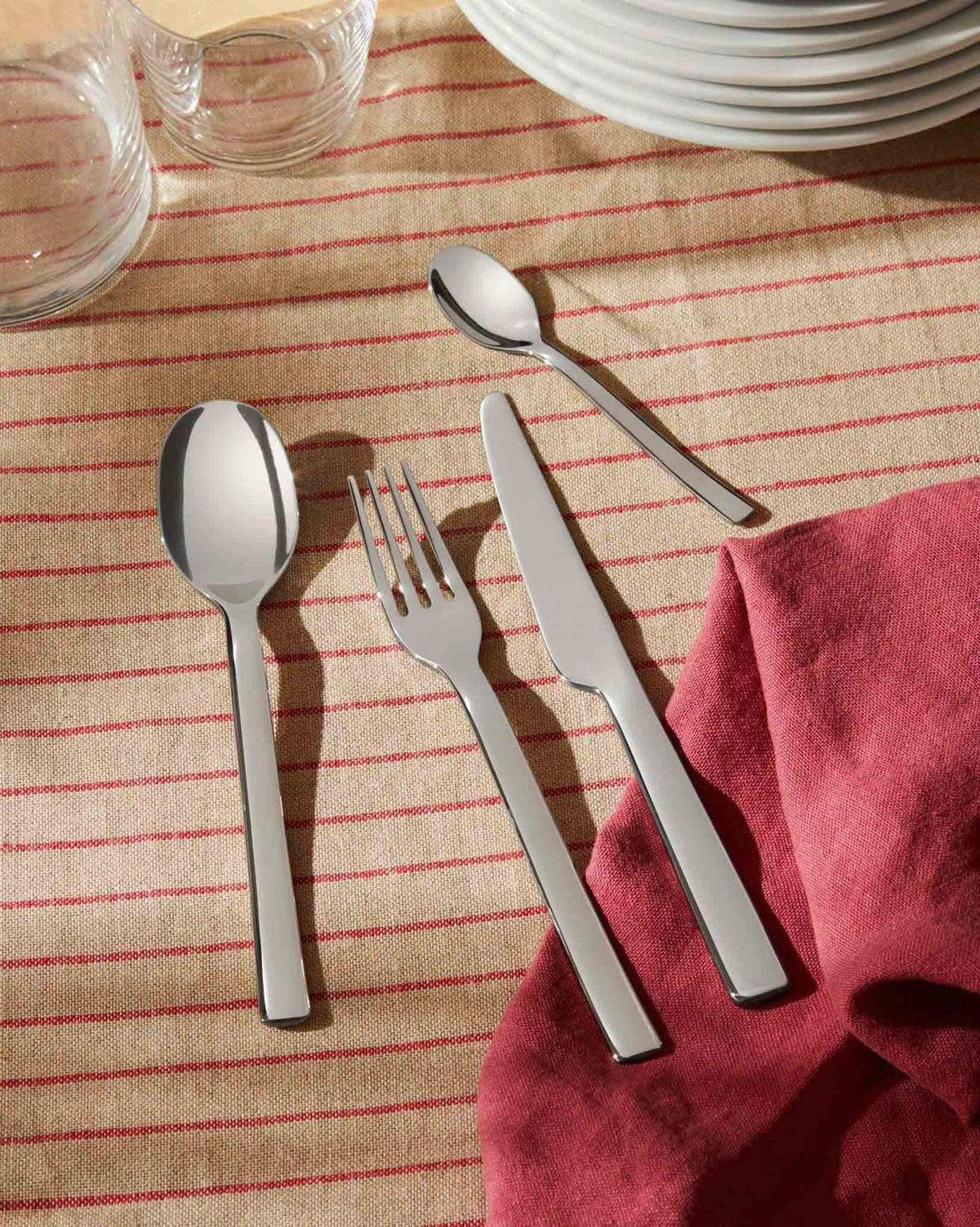 BESTECKSET Ovale - REB09S24 - 24-teilig - von Ronan & Erwan Bouroullec - Silberfarben, Metall - Alessi