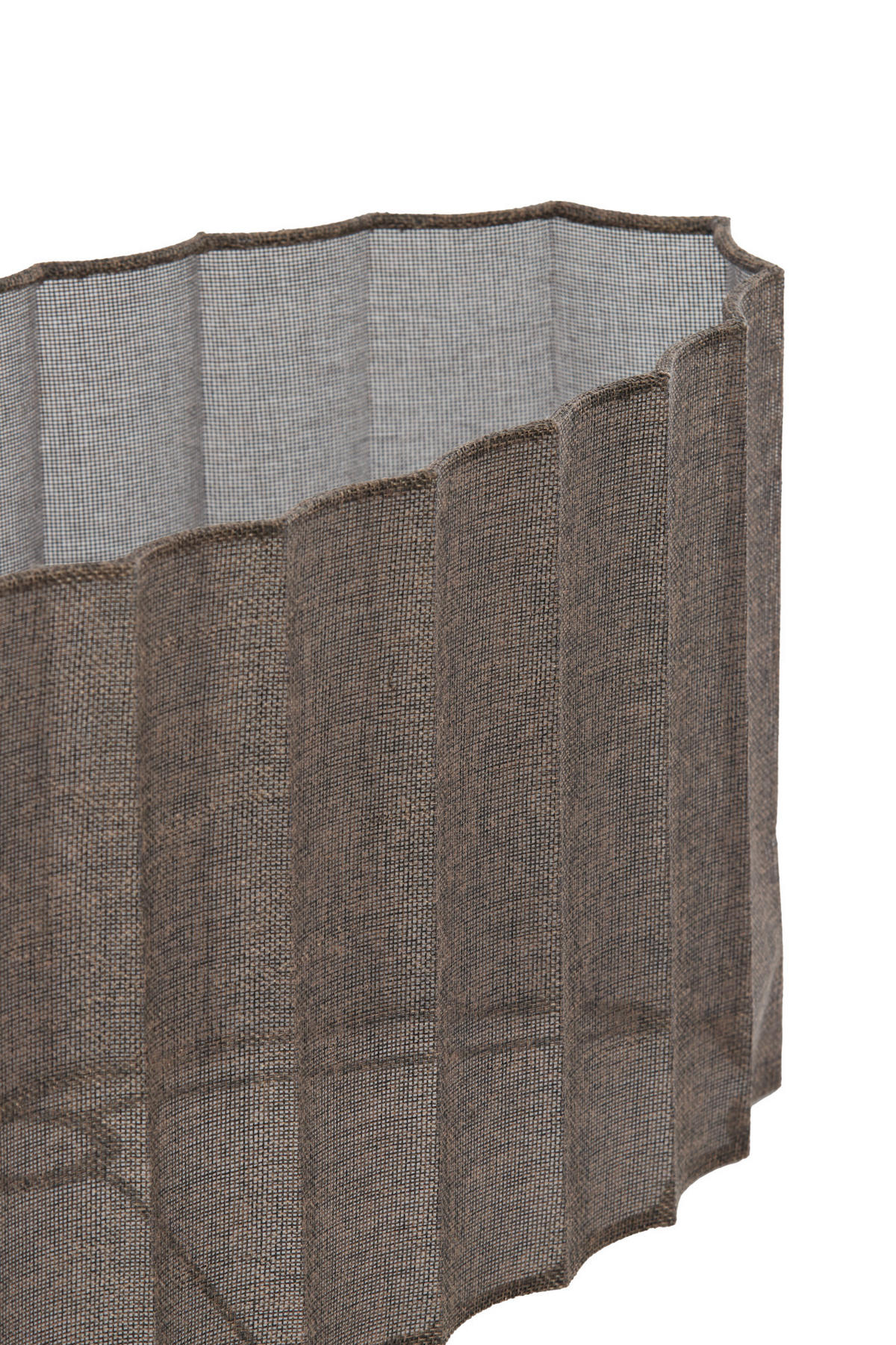LAMPENSCHIRM Disli Braun 38/17,5/19 cm - Braun, Textil (38/17.5/19cm) - Light & Living