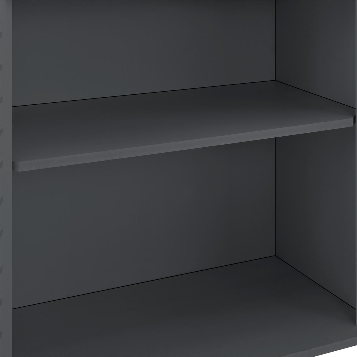 BADEZIMMERSCHRANK Trosa - Dunkelgrau, Kunststoff (45/62/25cm) - [en.casa]