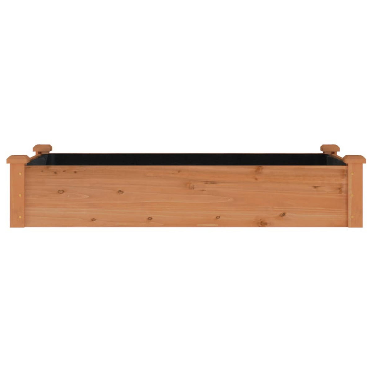 HOCHBEET mit Einsatz Braun 120x60x25 cm Massivholz Tanne - Braun, Holz (120/25/60cm)