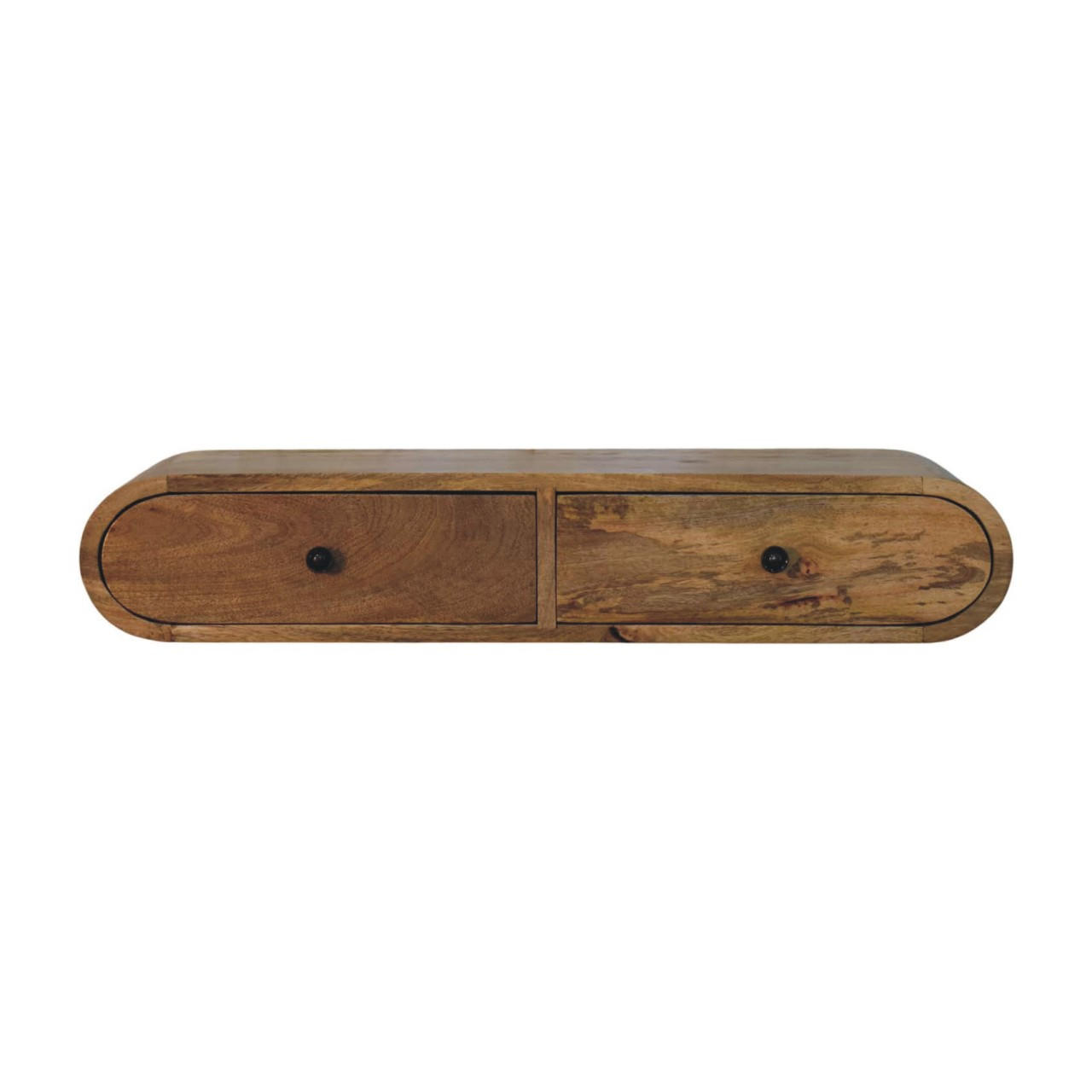 KONZOLNI STOL Contour, zidni - smeđa, drvo (80/15/32cm) - Artisan Furniture