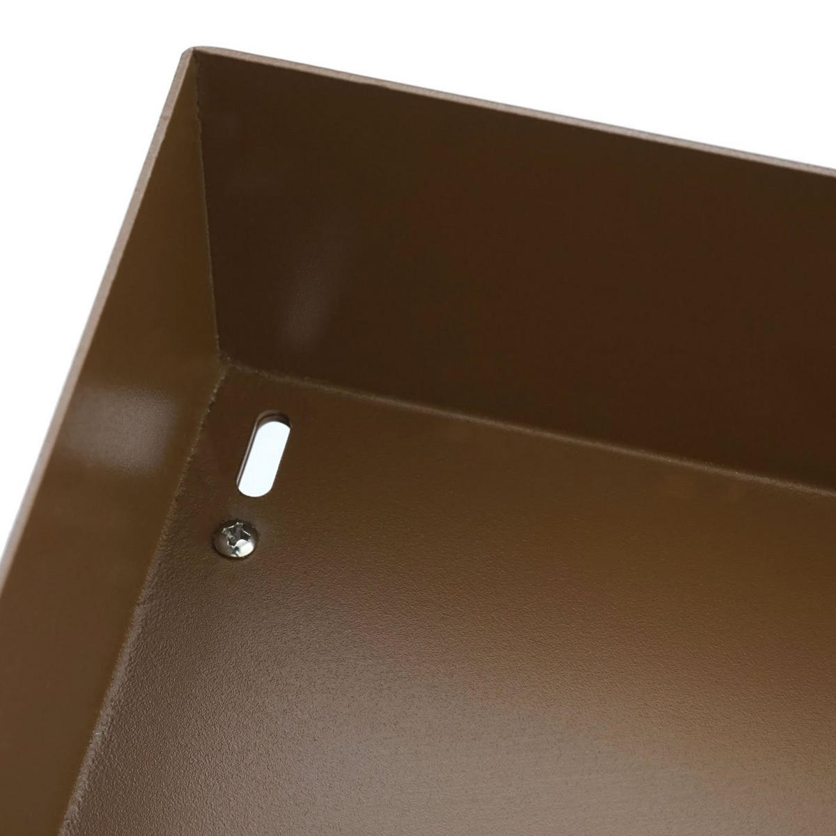 MÄHROBOTER-GARAGE mit Pflanzkasten 37x60x70cm Metall Braun - Braun, Metall (60/37/70cm) - PROREGAL