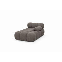 CHAISELONGUE Modular, Bouclé-Stoff Abriamo, Braun, Rechts, Selia - Beige/Braun, Holz (95/70/160cm) - Kaiser Möbel