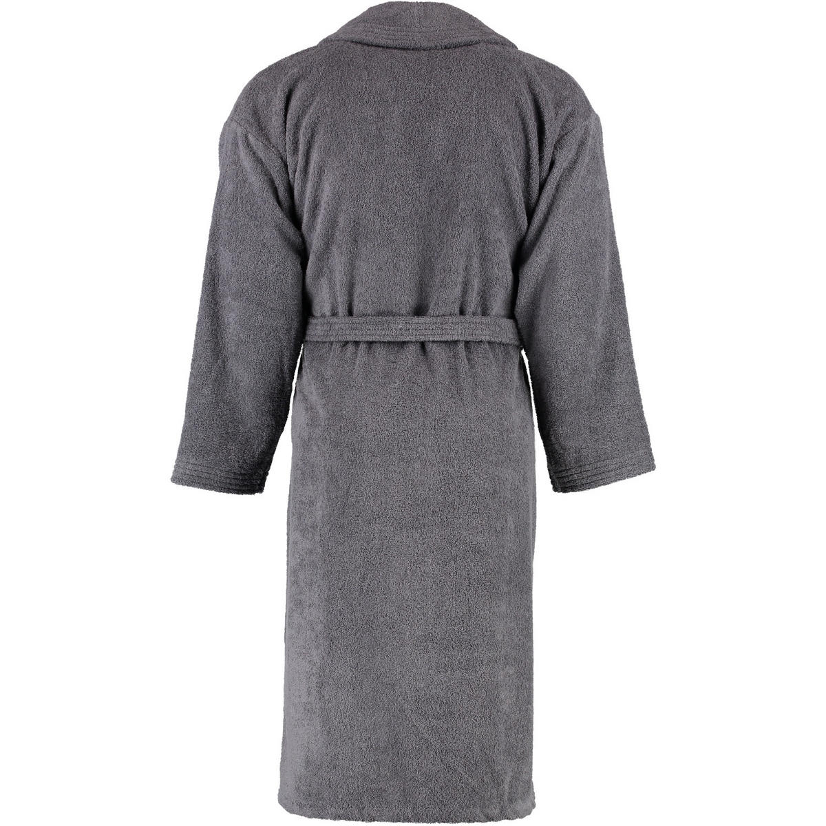BADEMANTEL UNISEX SCHALKRAGEN SIR & LADY ZINN - 02 - Grau, Textil (Snull) - Rhomtuft