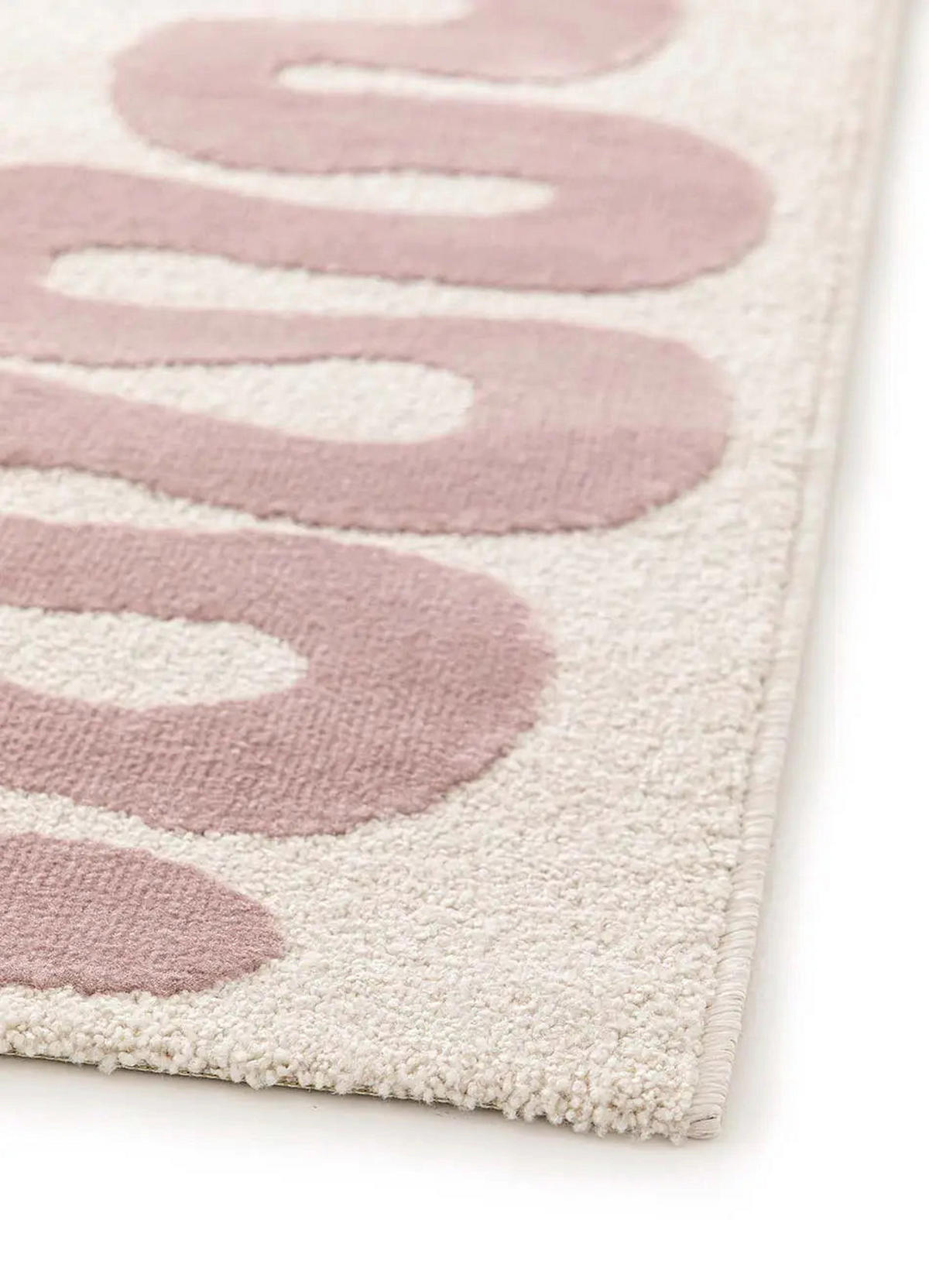 KURZFLORTEPPICH Rosa Flashy 160/230 cm - Pink/Weiß, Naturmaterialien/Textil (160/230cm) - Atticgo