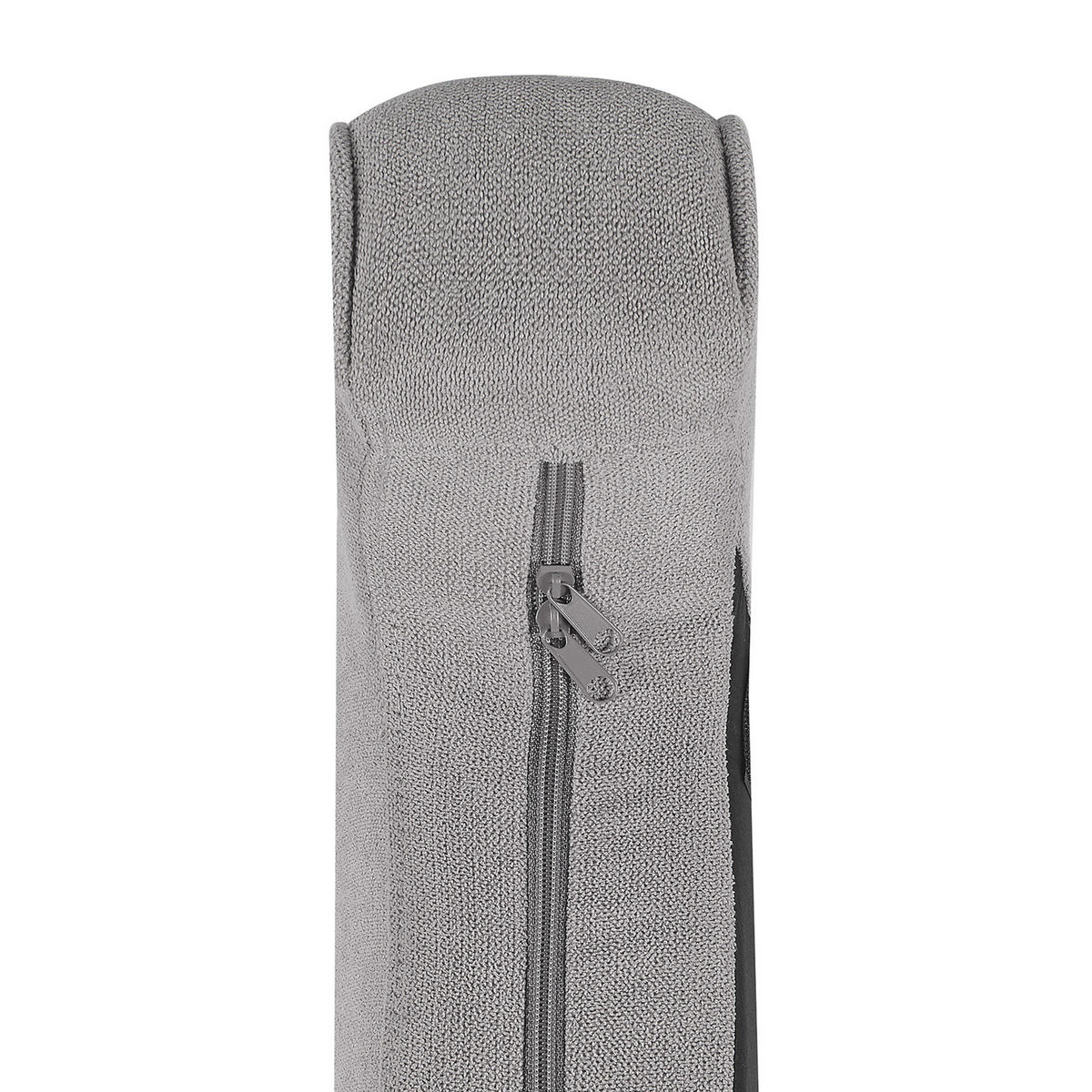 SCHAUKELSESSEL Hellgrau Trondheim - Hellbraun/Hellgrau, Textil (72/97/83cm) - Beliani