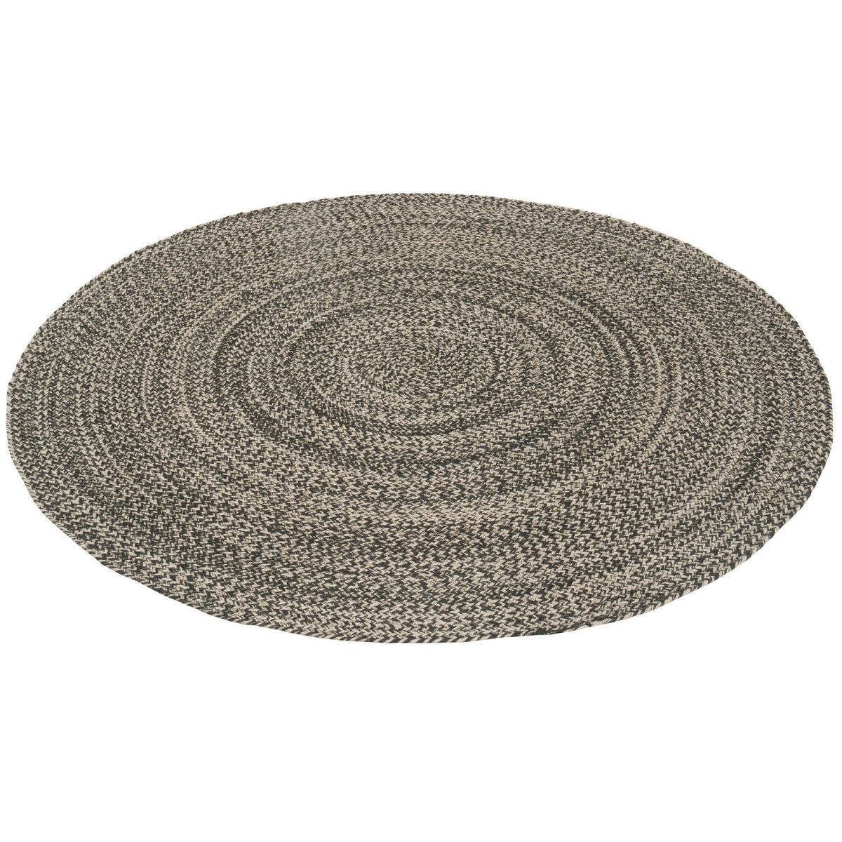 NATURFASER TEPPICH HANDGEFERTIGT JUTE KAYA RUND - Anthrazit, Textil (120/120cm) - Pergamon