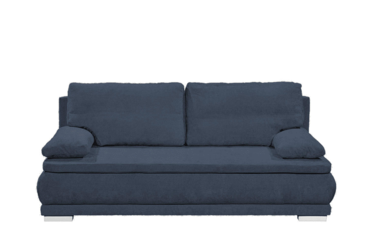 SCHLAFSOFA 2-Sitzer mit Bettkasten und Schlaffunktion - Blau/Weiß, Holzwerkstoff/Kunststoff (211/92/108cm) - ed exciting design