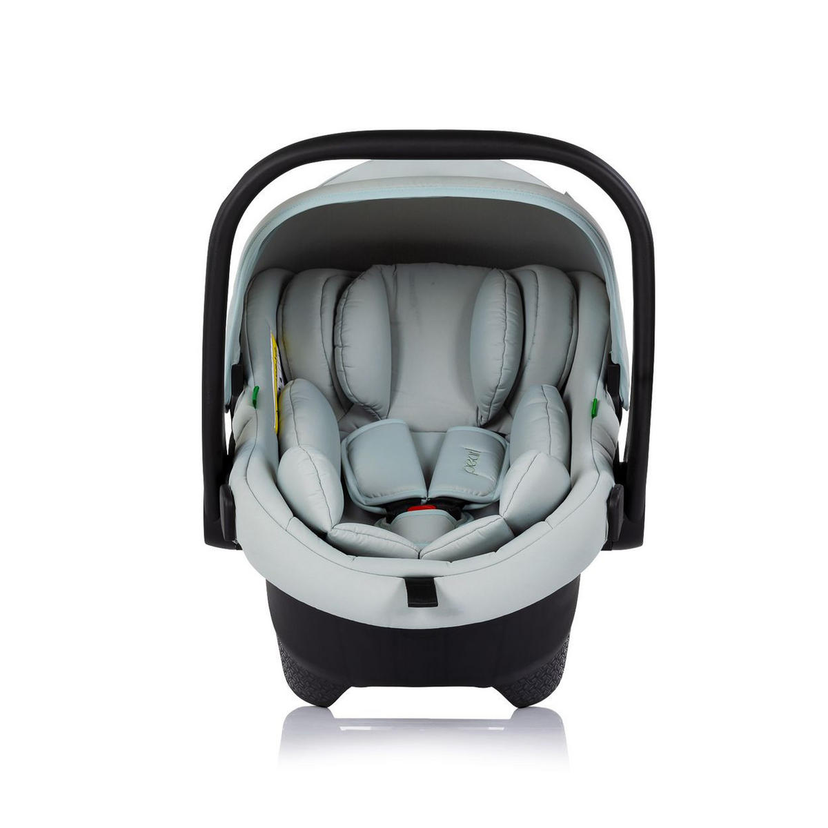 BABYSCHALE Pearl 40-85 cm grün i-Size, Sonnendach, 3-Punkt-Gurt, verstellbare Kopfstütze, Tragegriff - Grün, Kunststoff (43/56/60cm) - Chipolino