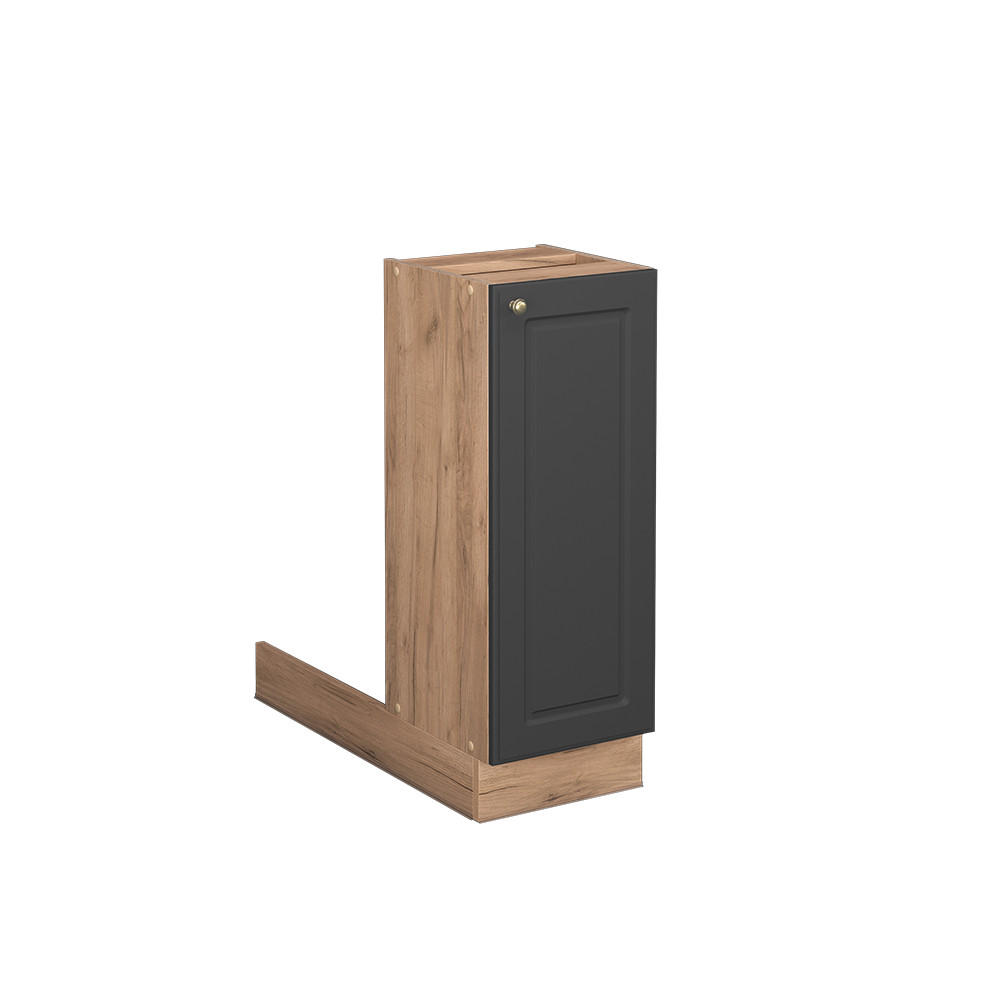 KÜCHENINSEL Fame-Line Anthrazit-Gold 30 cm ohne AP - Anthrazit/Eiche Wotan, Holzwerkstoff (30/82/70cm) - Vicco