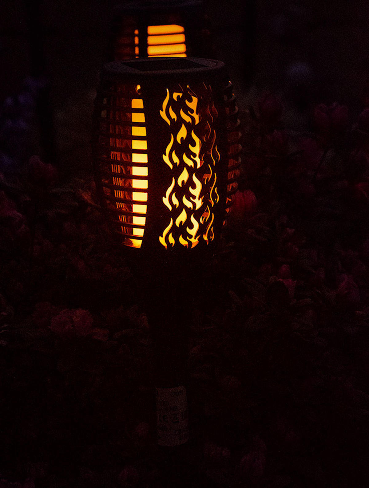 LED AUSSENLEUCHTE Solarlampe Schwarz - Schwarz, Kunststoff (10/10/58cm)