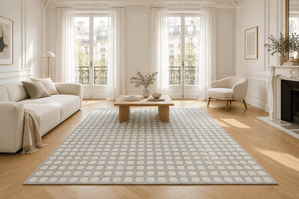 TEPPICH sehr weich mit Relief-Effekt blau - Blau, Textil (200/290cm) - AFK Living