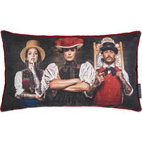 KISSENHÜLLE Artwood Schwarzwald Trio - Weinrot, Textil (30/50cm) - Magma Heimtexx
