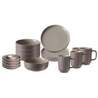 FRÜHSTÜCKSSET Jasper Taupe 16er Set - Taupe, Keramik (1/1/1cm) - Ritzenhoff Breker