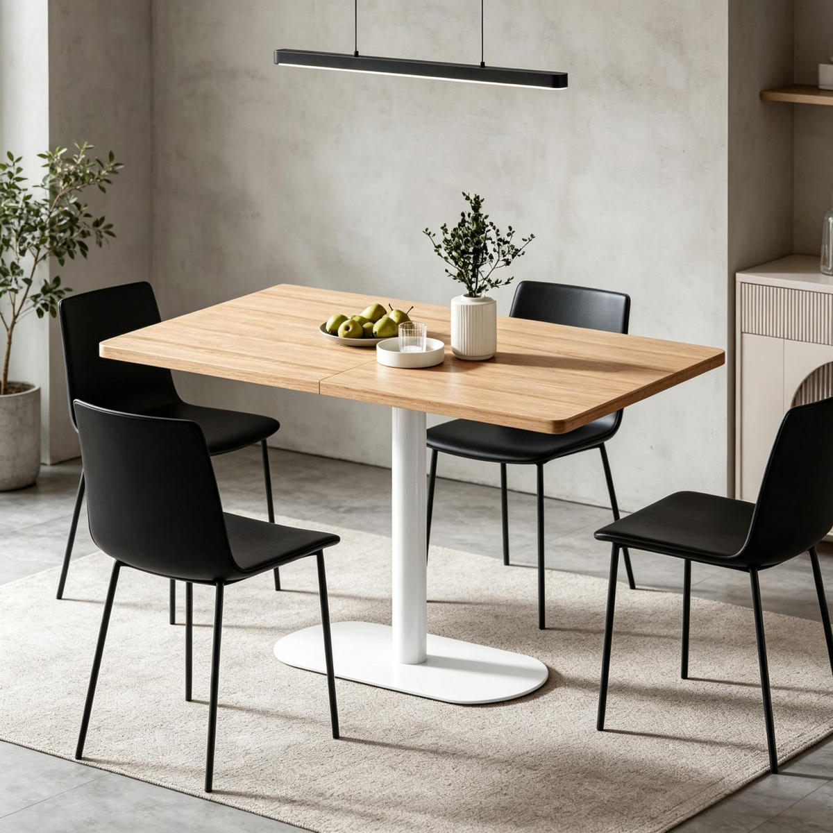 ESSTISCH 120/70/75 cm mit zentralem Fuß DE-39954 Eiche - Eichefarben, Holzwerkstoff (70/120/75cm) - ComfortXL