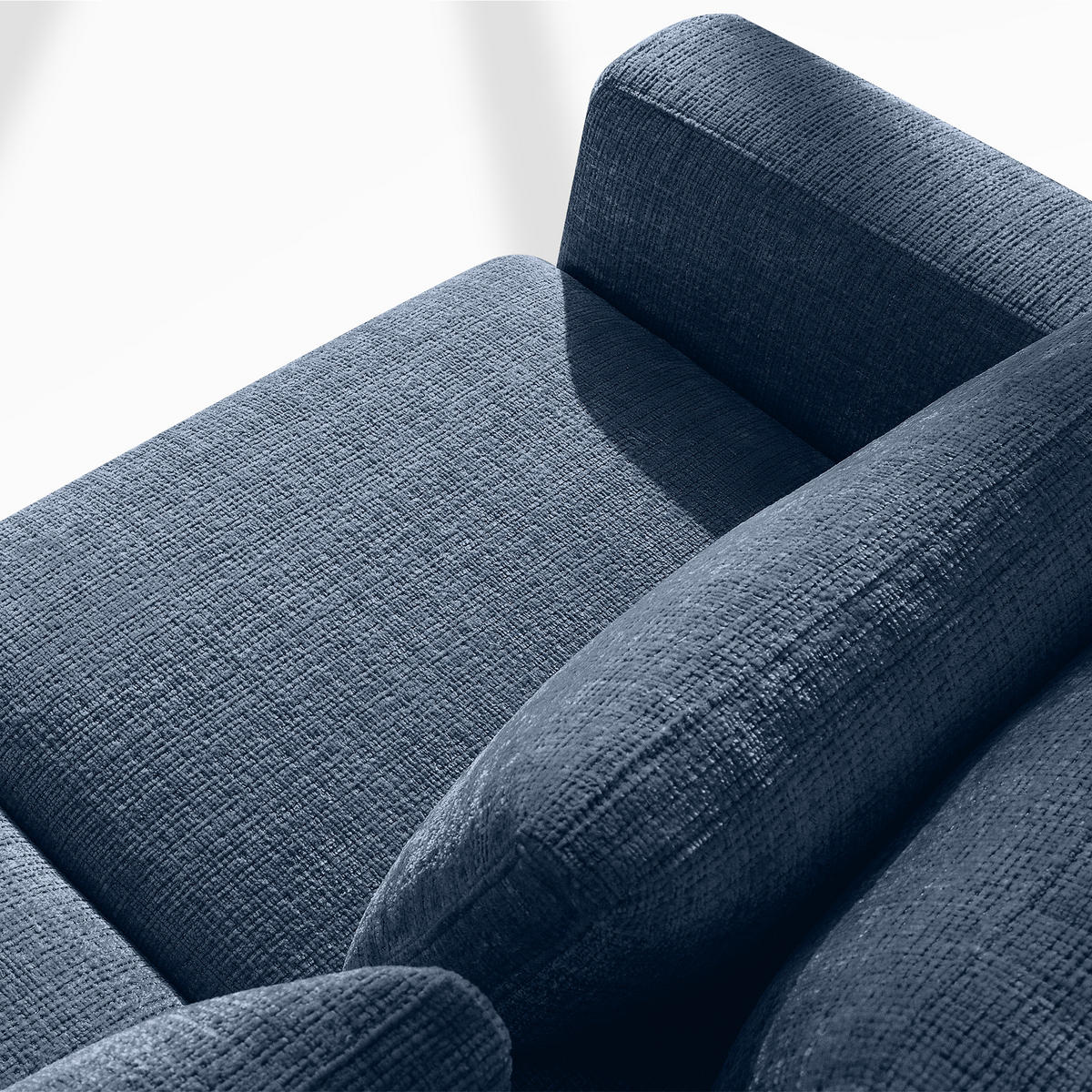 ECKSOFA rechts VERUS - Dunkelblau, Holz/Holzwerkstoff (297/248cm) - KONSIMO®