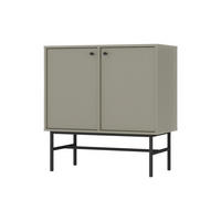 KOMMODE TORINO 84/86/41 cm mit 2 Türen Hellgrün - Hellgrün, Holzwerkstoff (84/86/41cm) - MASSENO