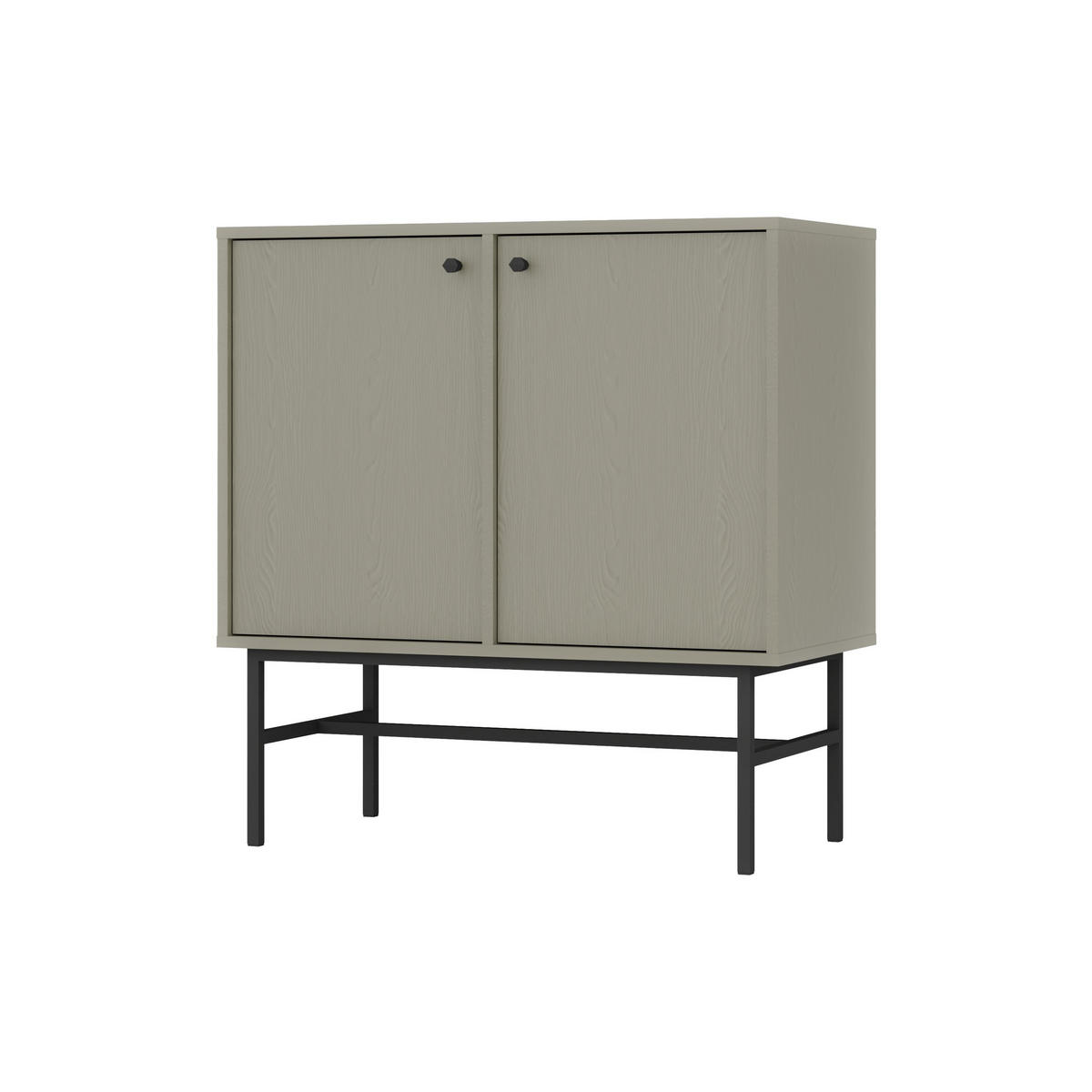 KOMMODE TORINO 84/86/41 cm mit 2 Türen Hellgrün - Hellgrün, Holzwerkstoff (84/86/41cm) - MASSENO