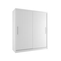 SCHWEBETÜRENSCHRANK Verona SI, Weiß Matt, 158 cm - Weiß, Holz (158/216/60cm) - B BELINI GROUP