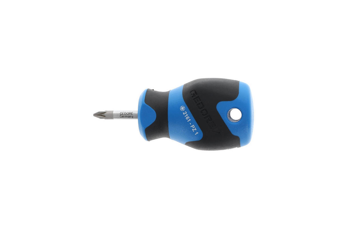 2161 PZ 1 SCHRAUBENDREHER, KREUZSCHLITZ PZ 1, 75 MM - Multicolor, Kunststoff/Metall (8/20cm) - Gedore